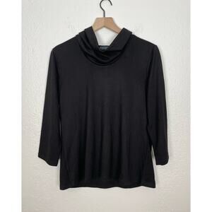 ModCloth Black Cowl Neck 3/4 Sleeve Pullover Sweater NWT (XL)